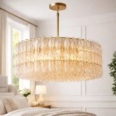 Chiara Glass Round Chandelier 37" 47” 61“ by Franing - chiaray,SHOP ALL,Chandelier,glass chandelier