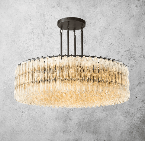 Chiara Glass Round Chandelier 37" 47” 61“ by Franing - chiaray,SHOP ALL,Chandelier,glass chandelier