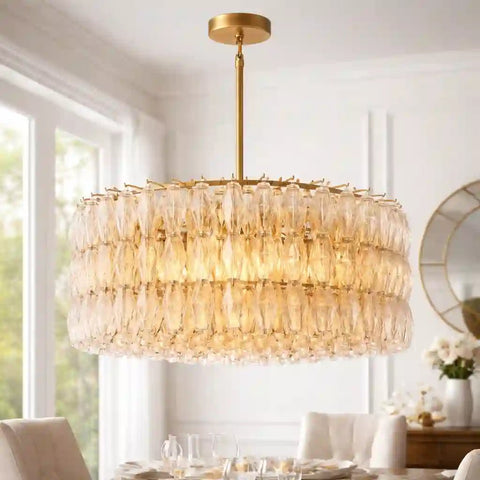 Chiara Glass Round Chandelier 37" 47” 61“ by Franing - chiaray,SHOP ALL,Chandelier,glass chandelier