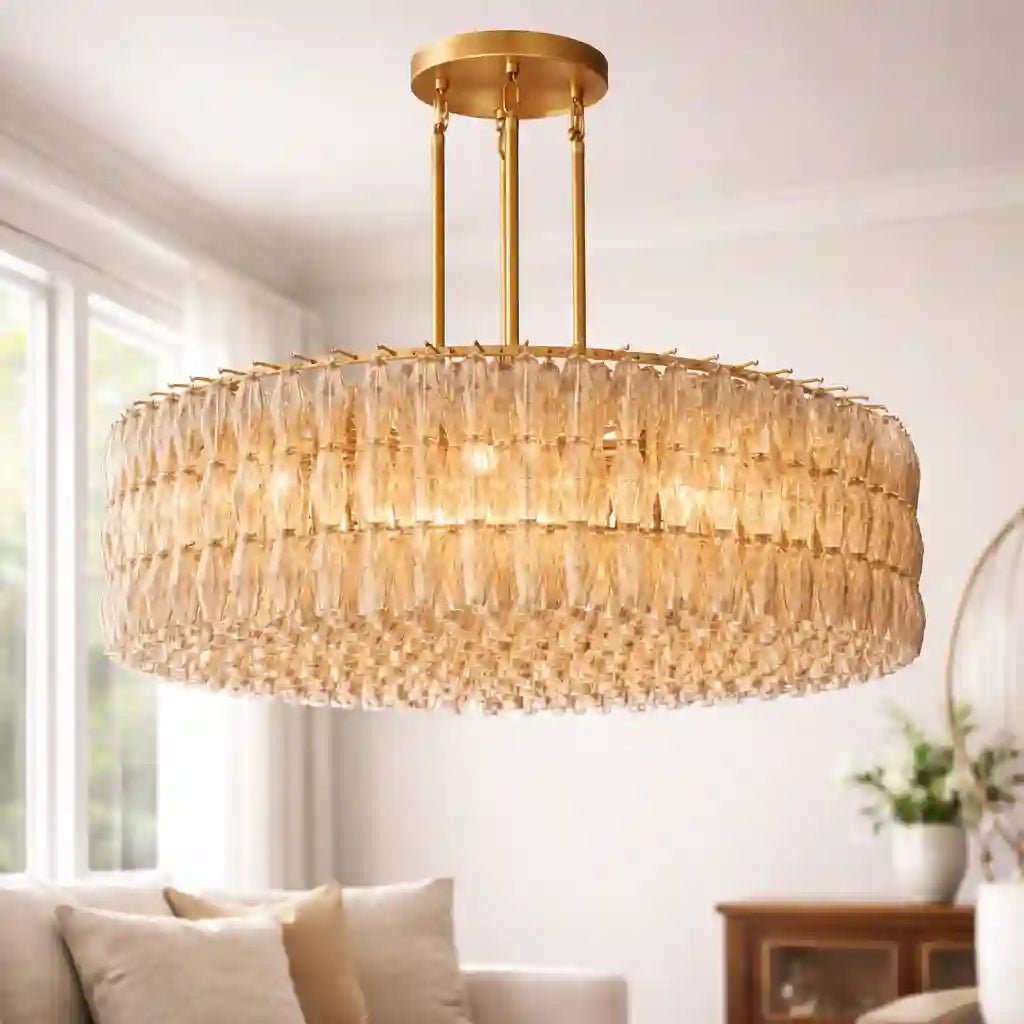 Chiara Glass Round Chandelier 37" 47” 61“ by Franing - chiaray,SHOP ALL,Chandelier,glass chandelier