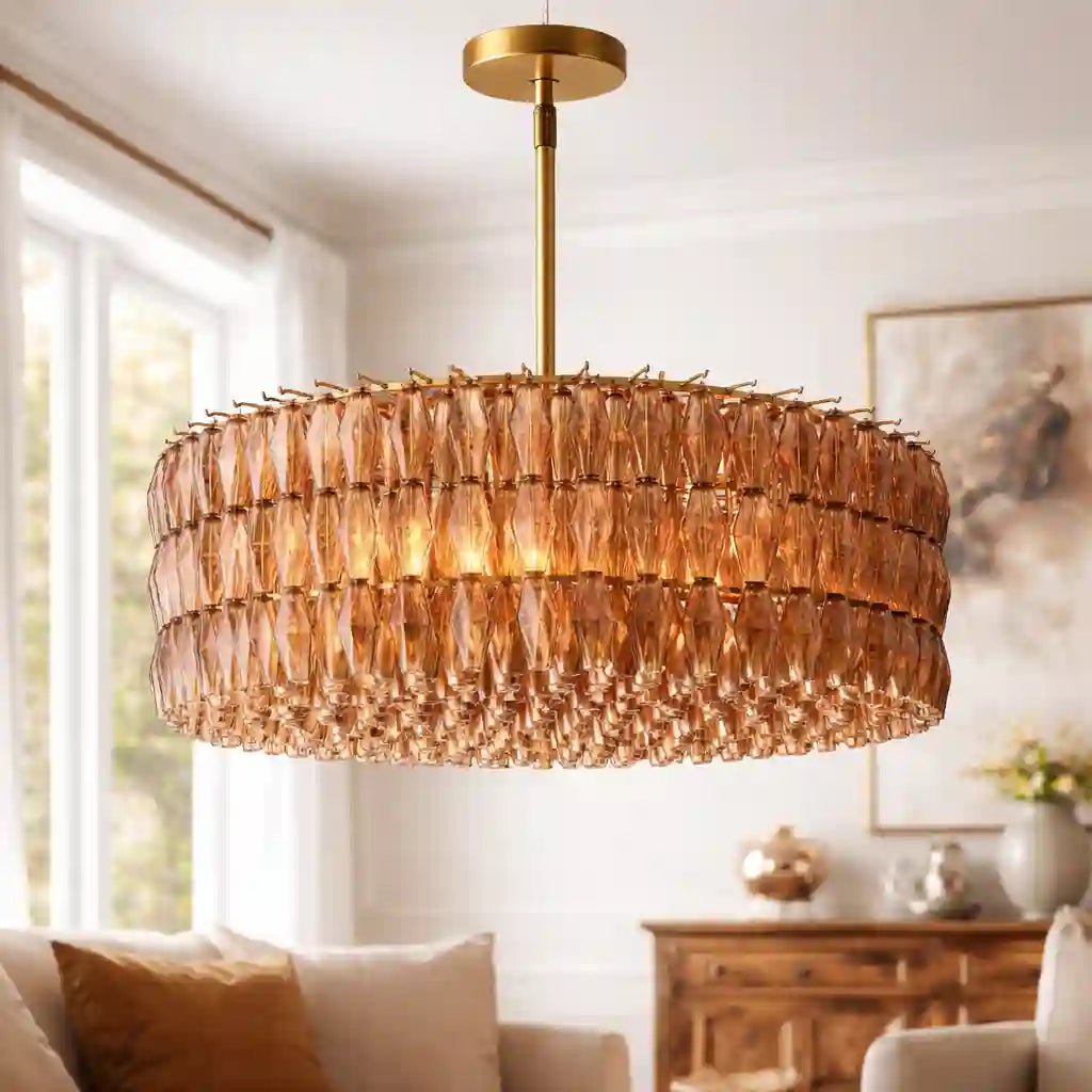 Chiara Glass Round Chandelier 37" 47” 61“ by Franing - chiaray,SHOP ALL,Chandelier,glass chandelier