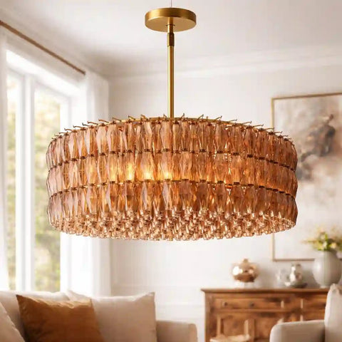 Chiara Glass Round Chandelier 37" 47” 61“ by Franing - chiaray,SHOP ALL,Chandelier,glass chandelier