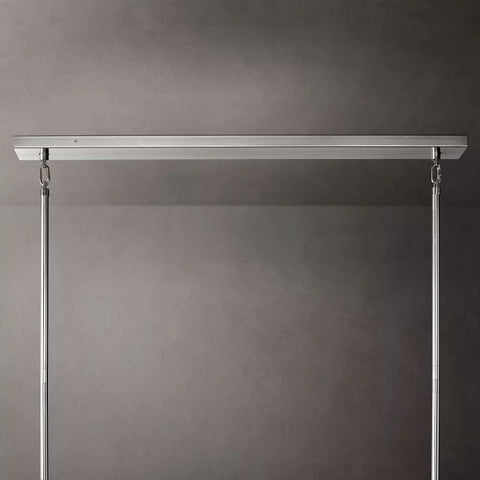Chiara Glass Tiered Rectangular Chandelier 74" by Franing - chiaray,SHOP ALL,Chandelier,glass chandelier，Island counter/dining room