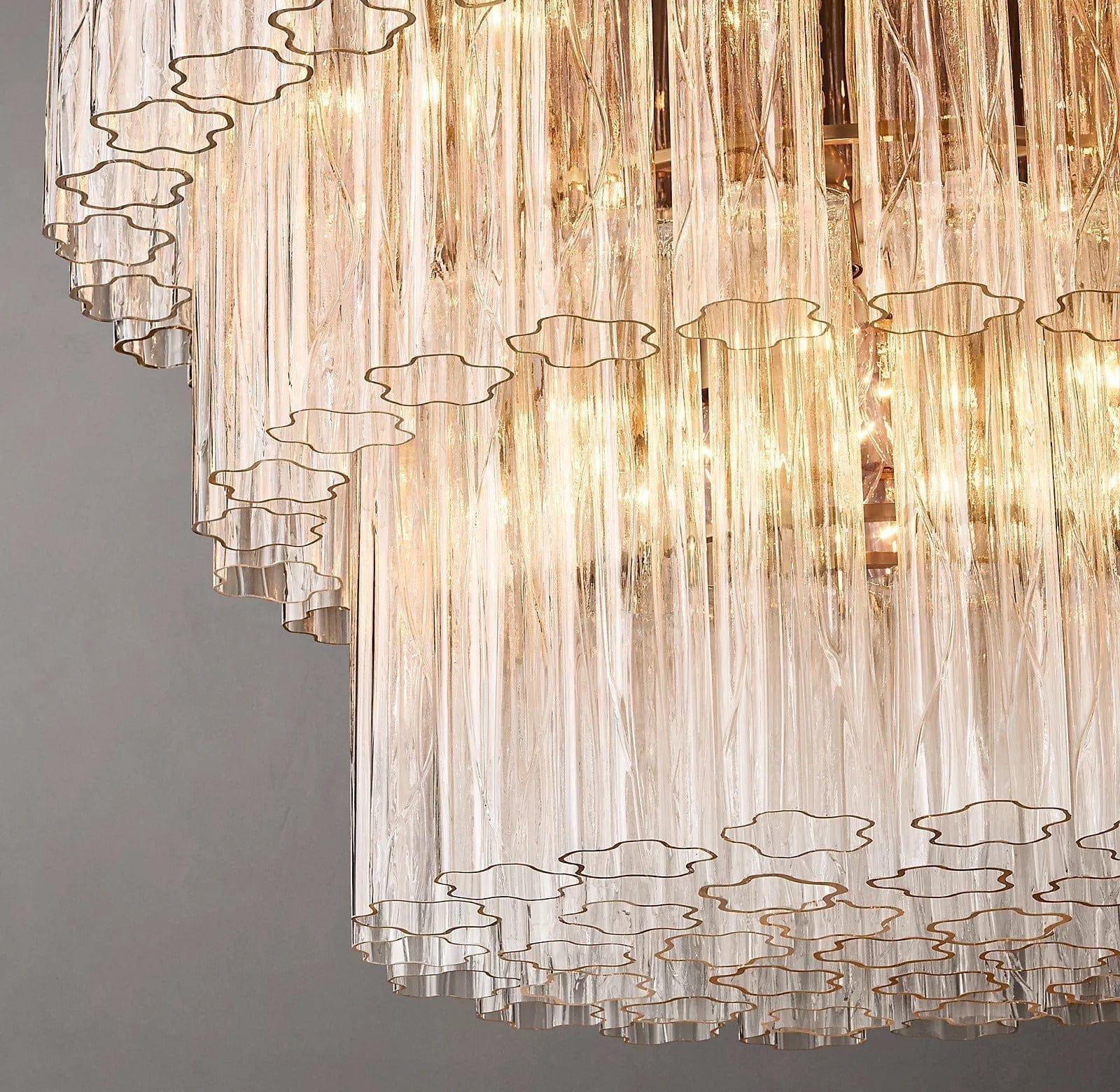 Cielitoe 3 - Tier Round Chandelier 36″ 20 - Lights by Franing - Chandelier,SHOP ALL,glass chandelier
