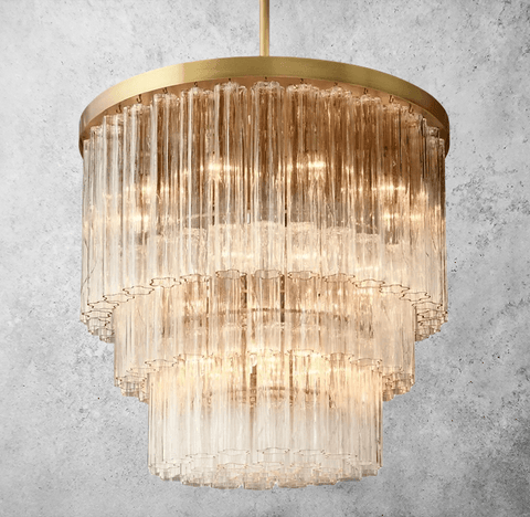 Cielitoe 3 - Tier Round Chandelier 36″ 20 - Lights by Franing - Chandelier,SHOP ALL,glass chandelier