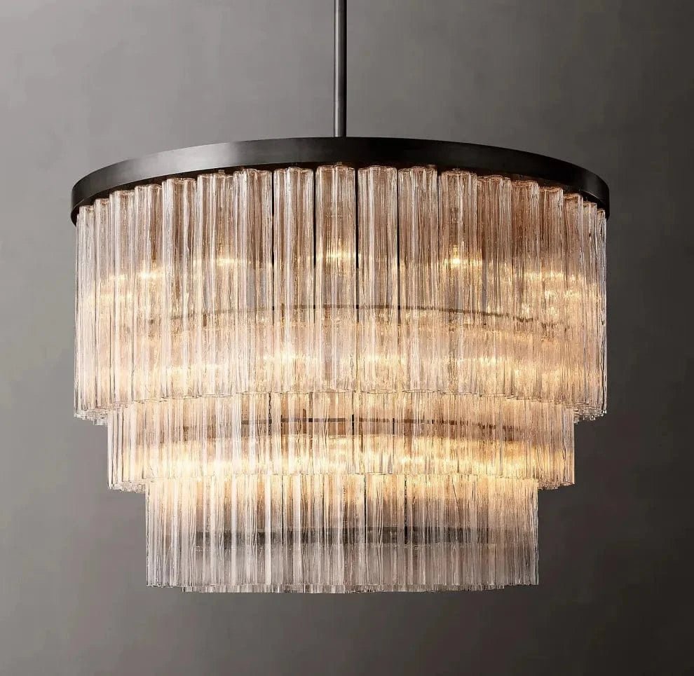 Cielitoe 3 - Tier Round Chandelier 48″ 21 - Lights by Franing - Chandelier,SHOP ALL,glass chandelier