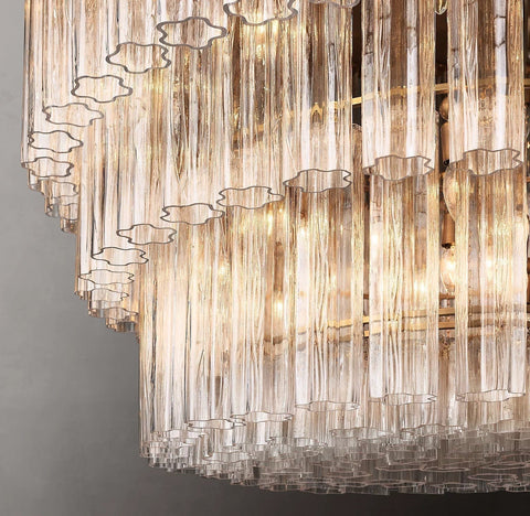 Cielitoe 3 - Tier Round Chandelier 48″ 21 - Lights by Franing - Chandelier,SHOP ALL,glass chandelier