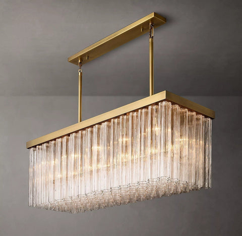 Cielitoe Linear Chandelier 54″ 18 - Lights by Franing - Chandelier,SHOP ALL,glass chandelier