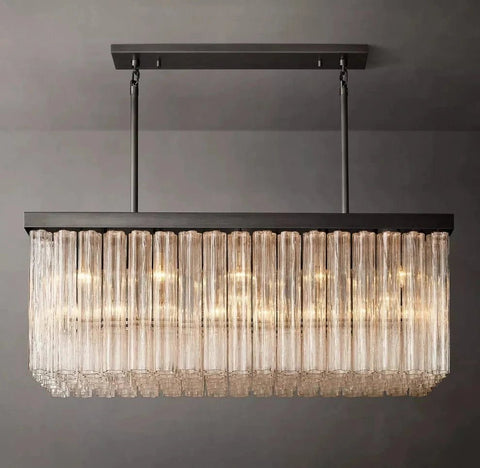 Cielitoe Linear Chandelier 54″ 18 - Lights by Franing - Chandelier,SHOP ALL,glass chandelier