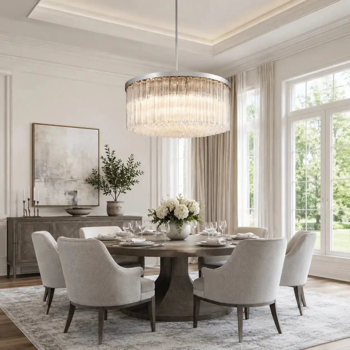 Cielitoe Round Chandelier 36'' by Franing - Chandelier,SHOP ALL,glass chandelier