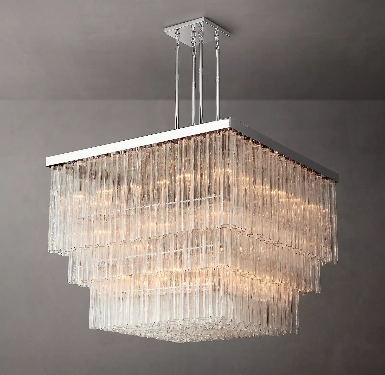 Cielitoe Square Chandelier 45″ 25 - Lights / 60'' （Customized） by Franing - Chandelier,SHOP ALL,glass chandelier
