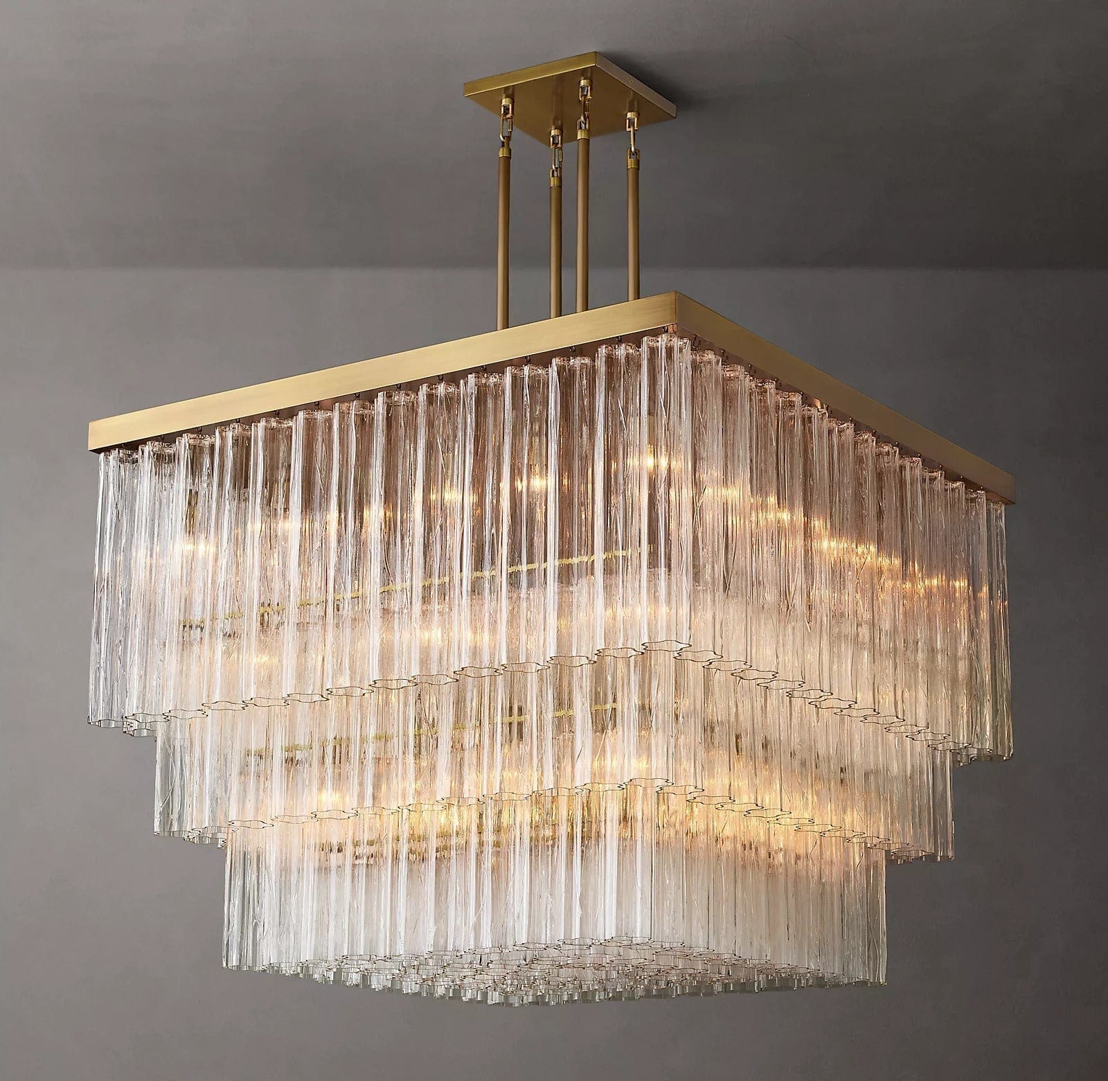 Cielitoe Square Chandelier 45″ 25 - Lights / 60'' （Customized） by Franing - Chandelier,SHOP ALL,glass chandelier