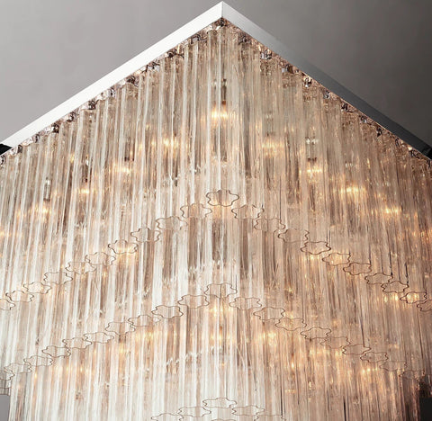 Cielitoe Square Chandelier 45″ 25 - Lights / 60'' （Customized） by Franing - Chandelier,SHOP ALL,glass chandelier