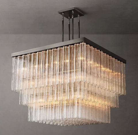 Cielitoe Square Chandelier 45″ 25 - Lights / 60'' （Customized） by Franing - Chandelier,SHOP ALL,glass chandelier