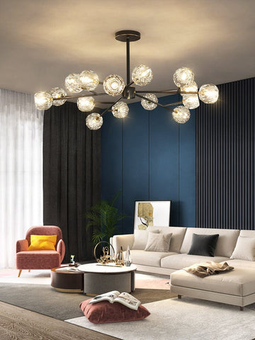 Crystal Ball Round Cluster Chandelier by Franing - SHOP ALL，crystal chandelier，Chandelier