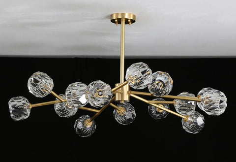 Crystal Ball Round Cluster Chandelier by Franing - SHOP ALL，crystal chandelier，Chandelier