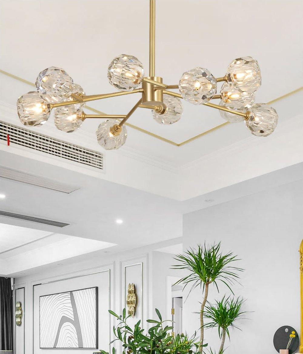 Crystal Ball Round Cluster Chandelier by Franing - SHOP ALL，crystal chandelier，Chandelier