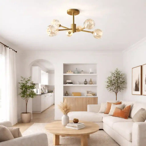 Crystal Ball Round Cluster Chandelier by Franing - SHOP ALL，crystal chandelier，Chandelier