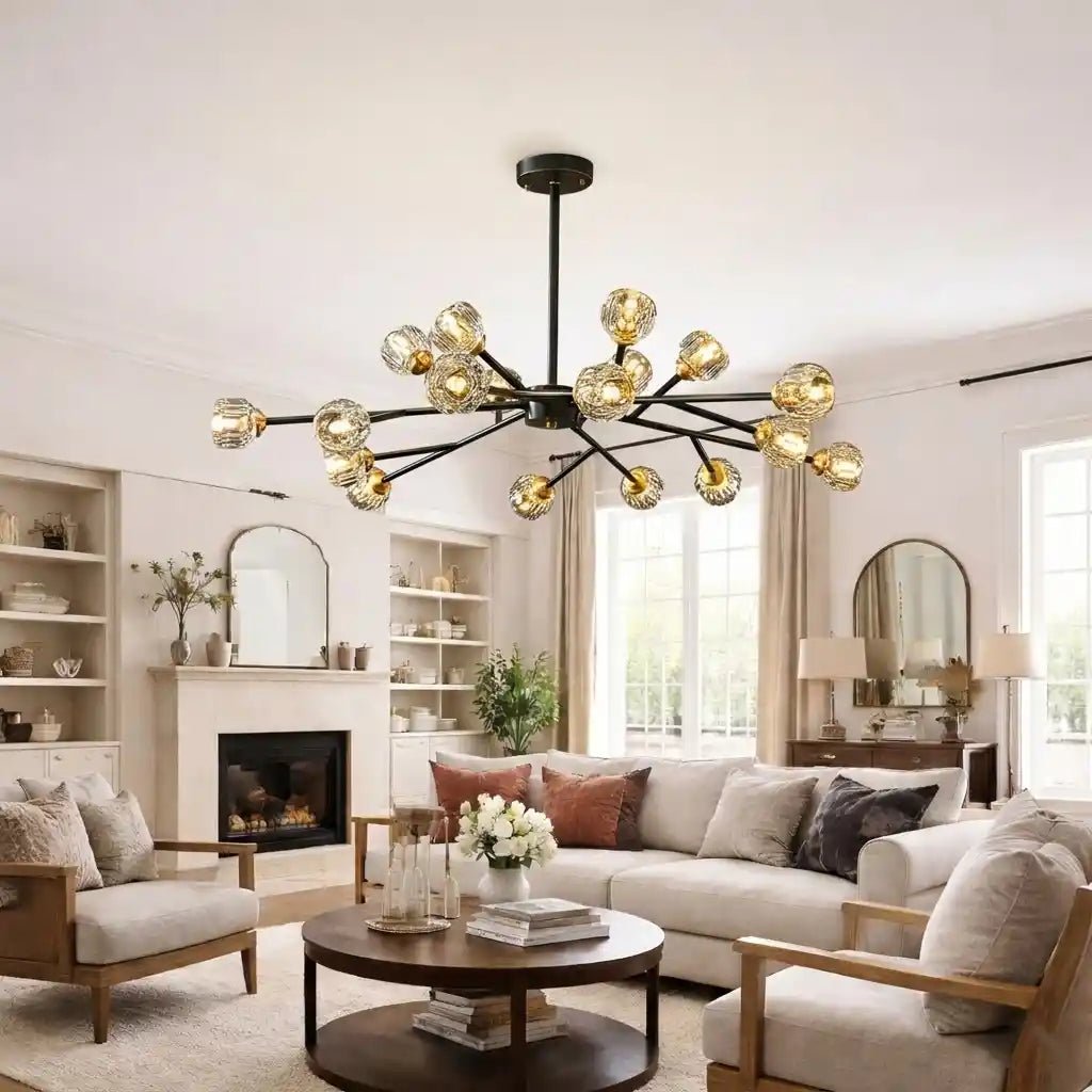 Crystal Ball Round Cluster Chandelier by Franing - SHOP ALL，crystal chandelier，Chandelier