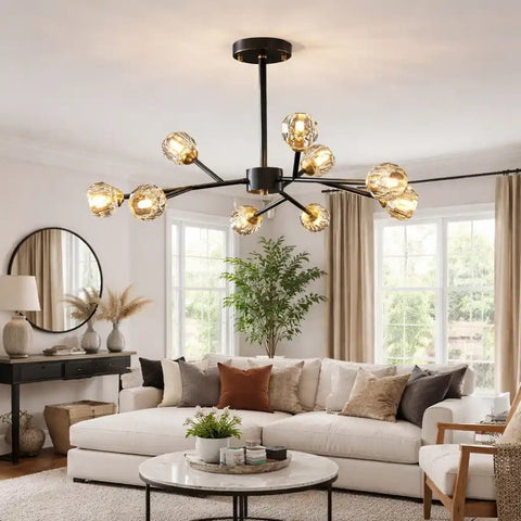Crystal Ball Round Cluster Chandelier by Franing - SHOP ALL，crystal chandelier，Chandelier