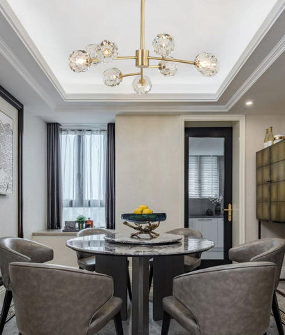 Crystal Ball Round Cluster Chandelier by Franing - SHOP ALL，crystal chandelier，Chandelier