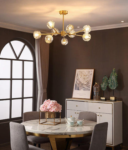 Crystal Ball Round Cluster Chandelier by Franing - SHOP ALL，crystal chandelier，Chandelier