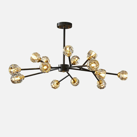 Crystal Ball Round Cluster Chandelier by Franing - SHOP ALL，crystal chandelier，Chandelier