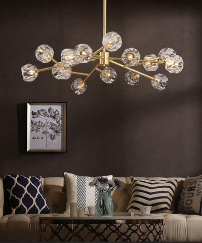 Crystal Ball Round Cluster Chandelier by Franing - SHOP ALL，crystal chandelier，Chandelier