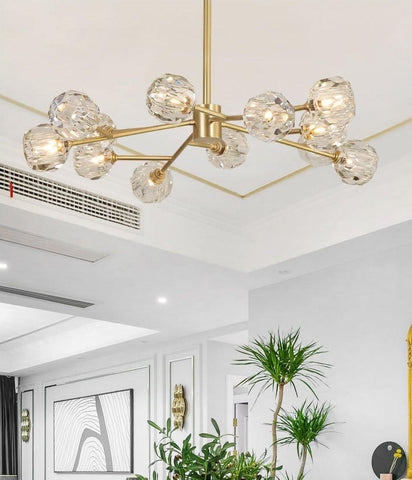 Crystal Ball Round Cluster Chandelier by Franing - SHOP ALL，crystal chandelier，Chandelier