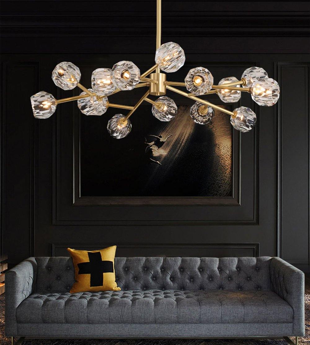 Crystal Ball Round Cluster Chandelier by Franing - SHOP ALL，crystal chandelier，Chandelier