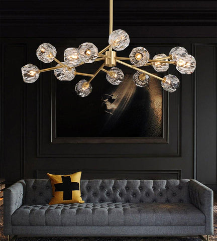 Crystal Ball Round Cluster Chandelier by Franing - SHOP ALL，crystal chandelier，Chandelier