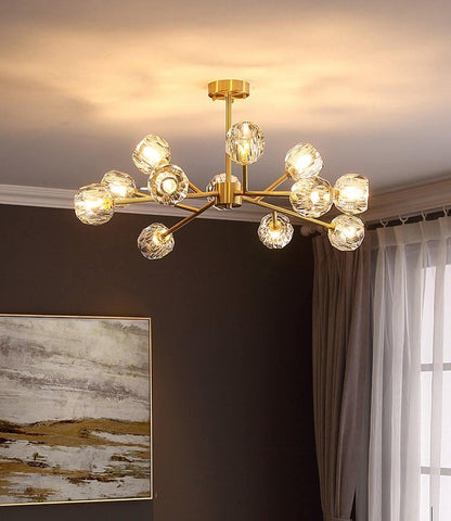 Crystal Ball Round Cluster Chandelier by Franing - SHOP ALL，crystal chandelier，Chandelier