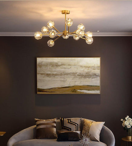 Crystal Ball Round Cluster Chandelier by Franing - SHOP ALL，crystal chandelier，Chandelier