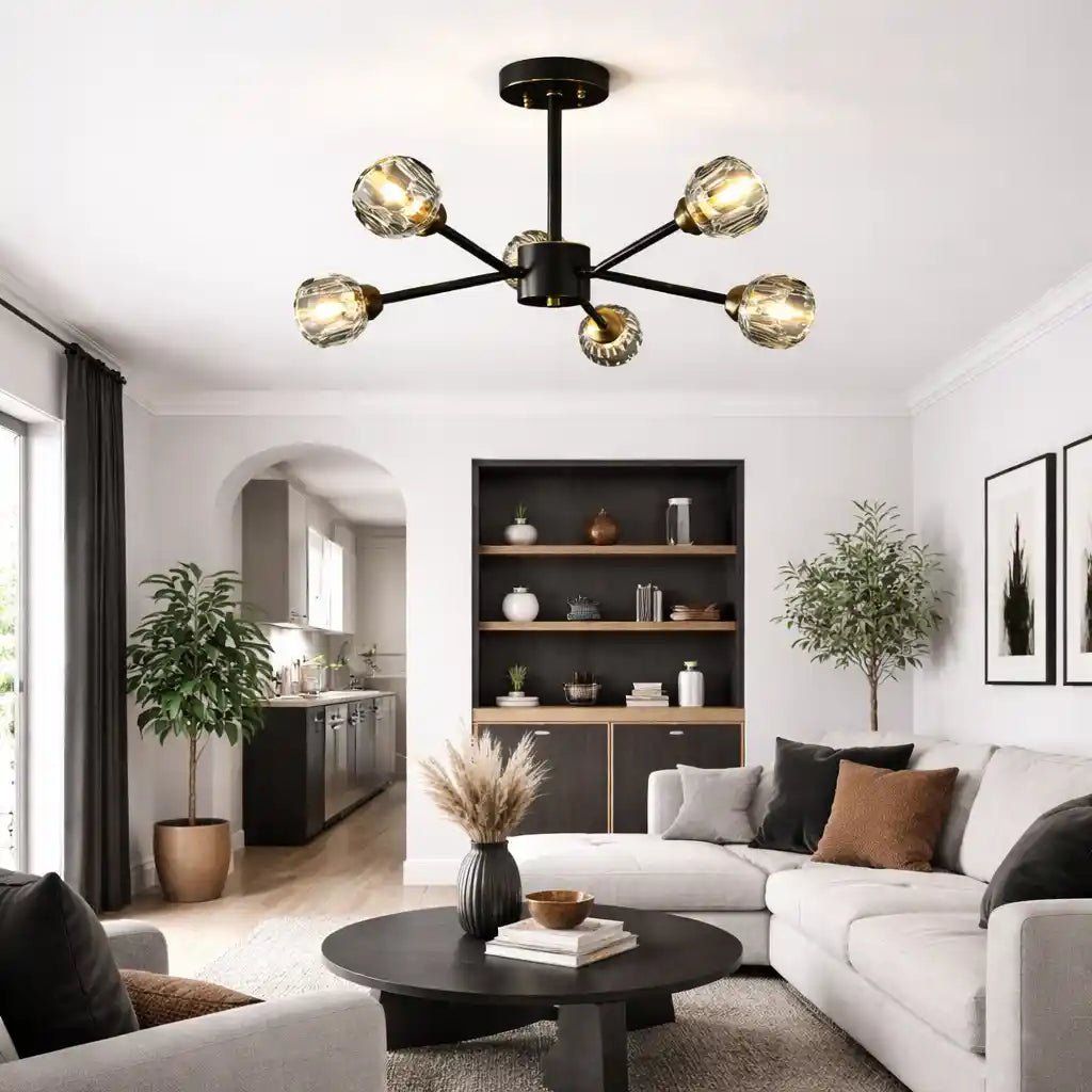 Crystal Ball Round Cluster Chandelier by Franing - SHOP ALL，crystal chandelier，Chandelier