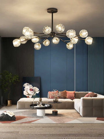 Crystal Ball Round Cluster Chandelier by Franing - SHOP ALL，crystal chandelier，Chandelier