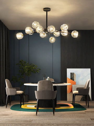 Crystal Ball Round Cluster Chandelier by Franing - SHOP ALL，crystal chandelier，Chandelier