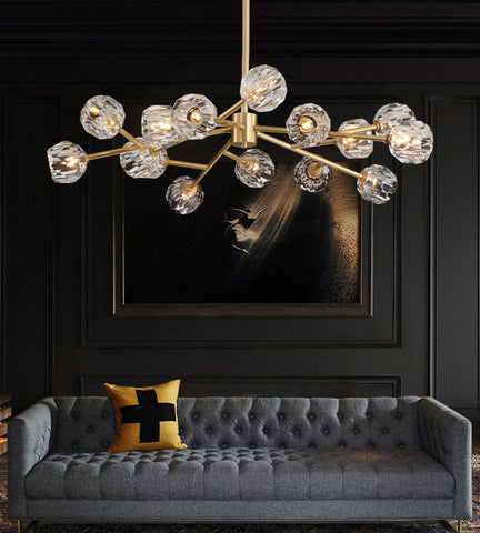 Crystal Ball Round Cluster Chandelier by Franing - SHOP ALL，crystal chandelier，Chandelier