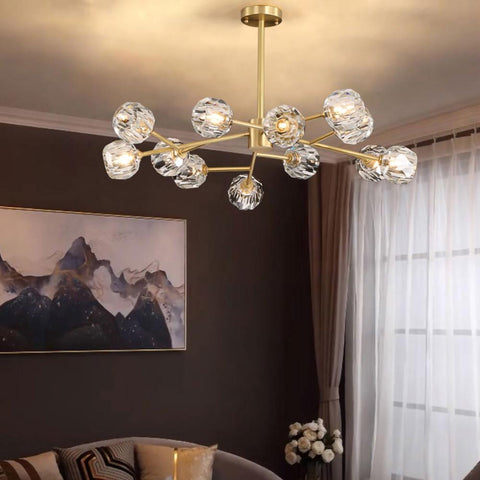 Crystal Ball Round Cluster Chandelier by Franing - SHOP ALL，crystal chandelier，Chandelier