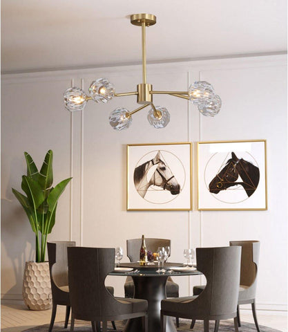 Crystal Ball Round Cluster Chandelier by Franing - SHOP ALL，crystal chandelier，Chandelier