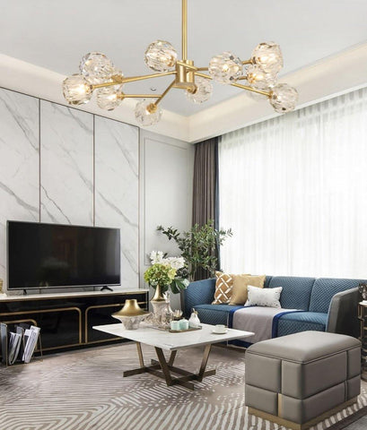 Crystal Ball Round Cluster Chandelier by Franing - SHOP ALL，crystal chandelier，Chandelier