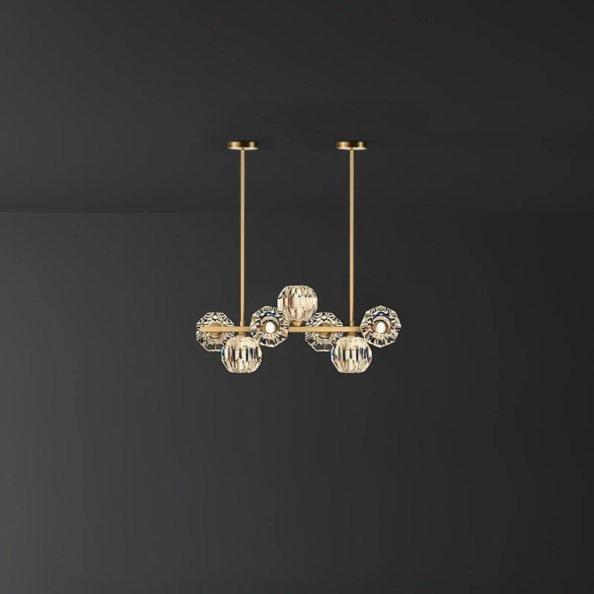 Crystal Glass Ball Chandelier by Franing - SHOP ALL，crystal chandelier，Chandelier，Island counter/dining room