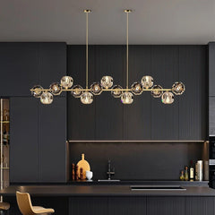 Crystal Glass Ball Chandelier by Franing - SHOP ALL，crystal chandelier，Chandelier，Island counter/dining room
