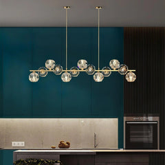 Crystal Glass Ball Chandelier by Franing - SHOP ALL，crystal chandelier，Chandelier，Island counter/dining room