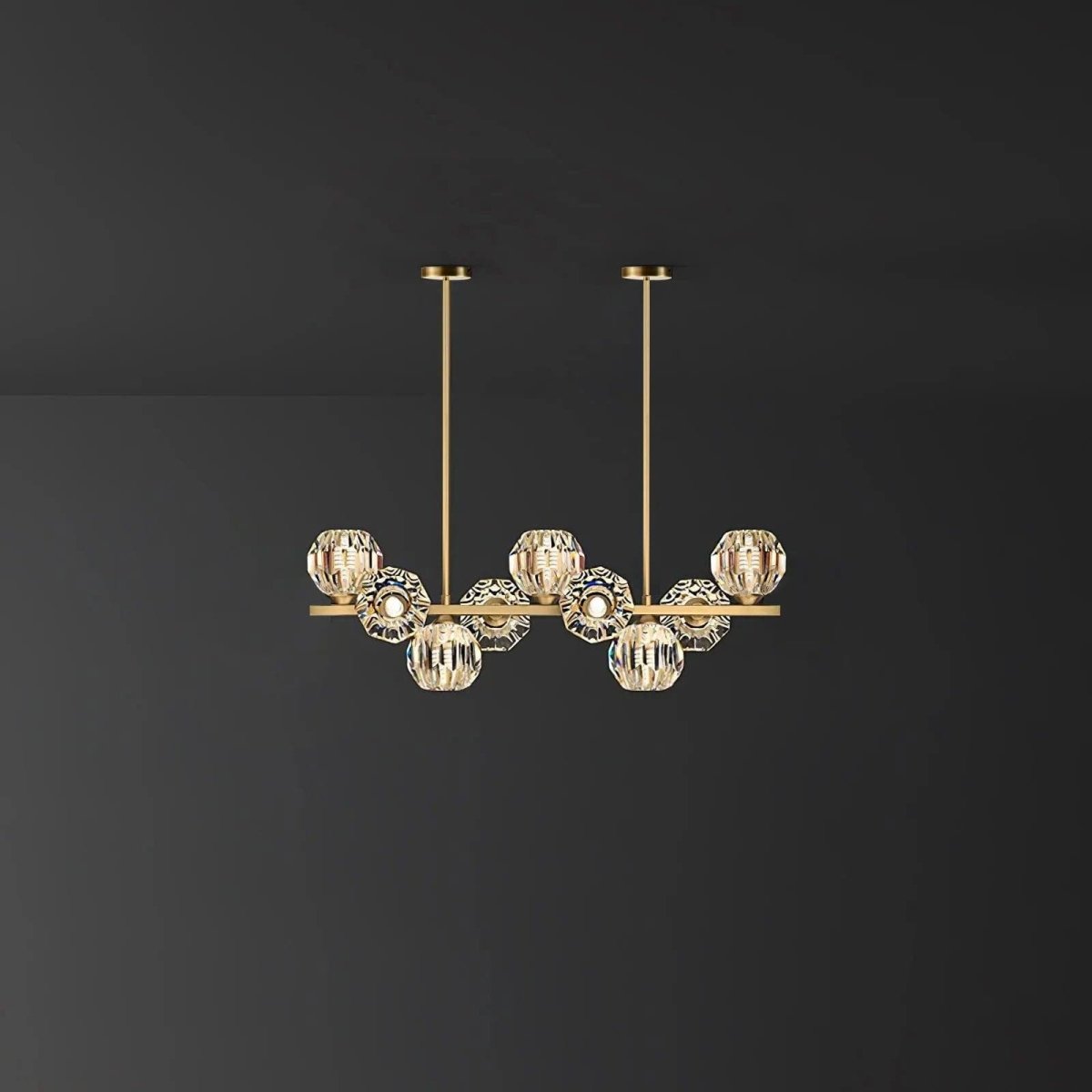 Crystal Glass Ball Chandelier by Franing - SHOP ALL，crystal chandelier，Chandelier，Island counter/dining room