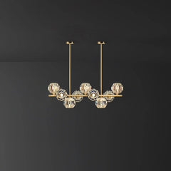 Crystal Glass Ball Chandelier by Franing - SHOP ALL，crystal chandelier，Chandelier，Island counter/dining room