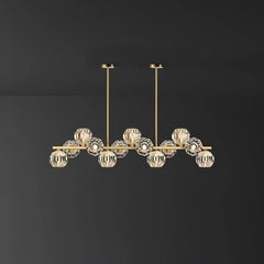 Crystal Glass Ball Chandelier by Franing - SHOP ALL，crystal chandelier，Chandelier，Island counter/dining room