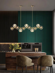 Crystal Glass Ball Chandelier by Franing - SHOP ALL，crystal chandelier，Chandelier，Island counter/dining room