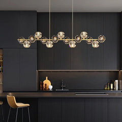 Crystal Glass Ball Chandelier by Franing - SHOP ALL，crystal chandelier，Chandelier，Island counter/dining room