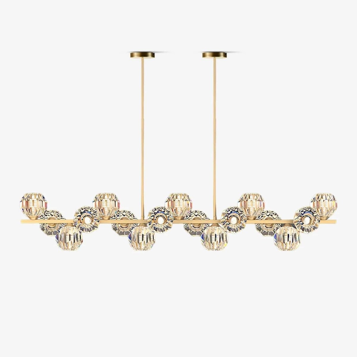Crystal Glass Ball Chandelier by Franing - SHOP ALL，crystal chandelier，Chandelier，Island counter/dining room