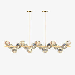 Crystal Glass Ball Chandelier by Franing - SHOP ALL，crystal chandelier，Chandelier，Island counter/dining room